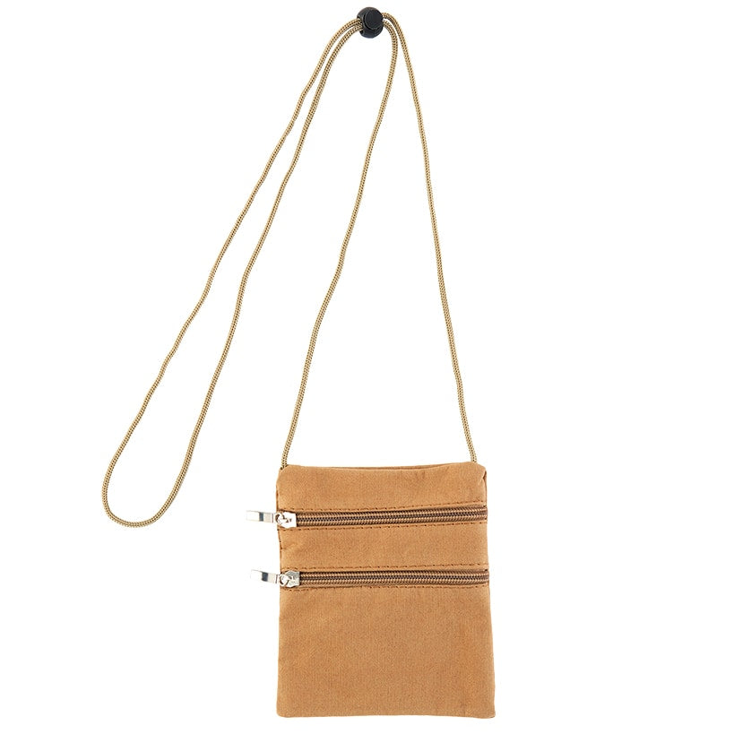 Faux Suede Crossbody Bag