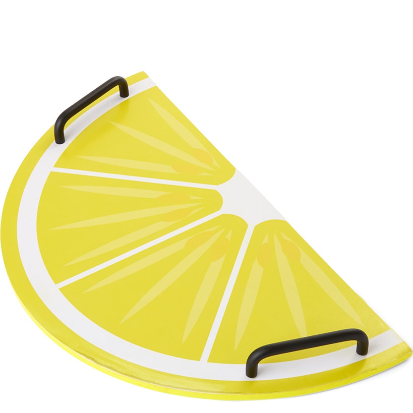 Summertime Fruits Wood Serving Tray - Lemon or Pineapple