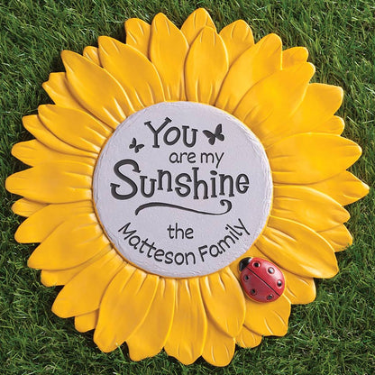 Personalized Sunflower Garden Stone