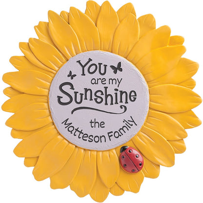 Personalized Sunflower Garden Stone