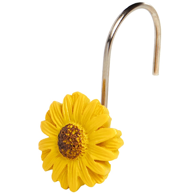 Sunflowers and Gnomes Shower Curtain, Valance, or Hooks#select-item_hooks