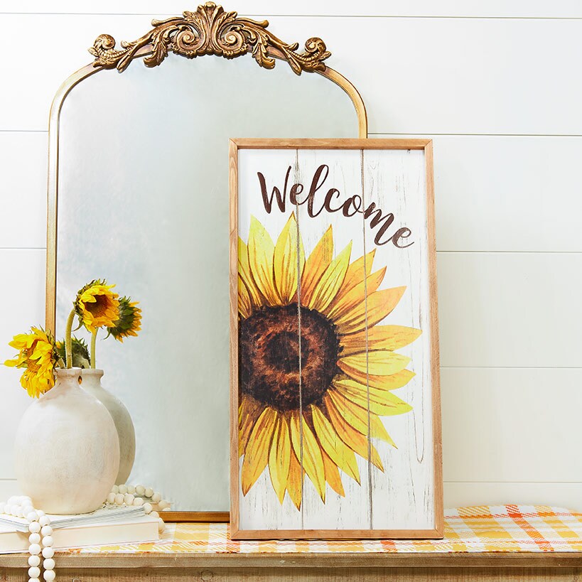 Sunflower LED Candle with Sunflower Ring#select-item_sunflower-wall-sign