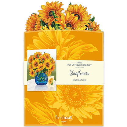 Sunflowers Pop-Up Flower Bouquet Card