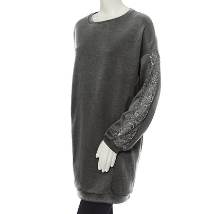 Sweatshirt Tunics with Lace Sleeves