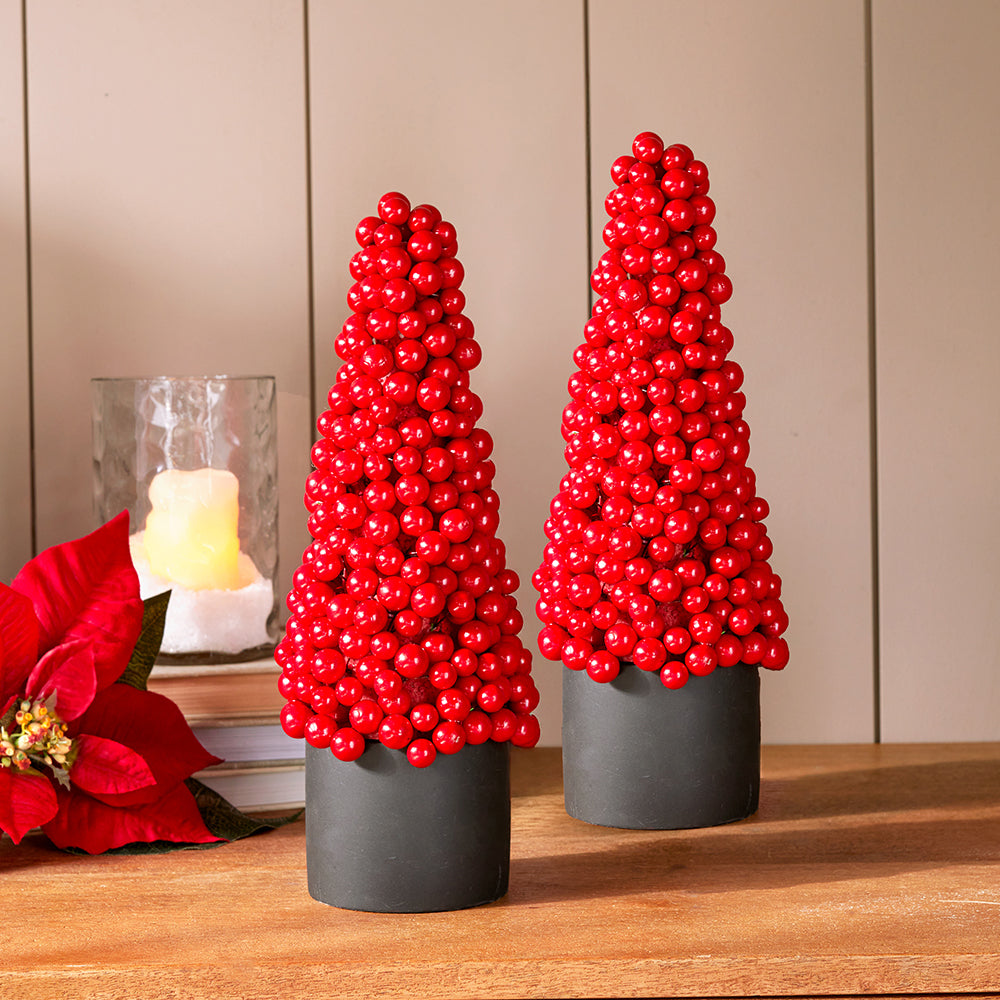 Merry Berry Tabletop Christmas Tree 12"