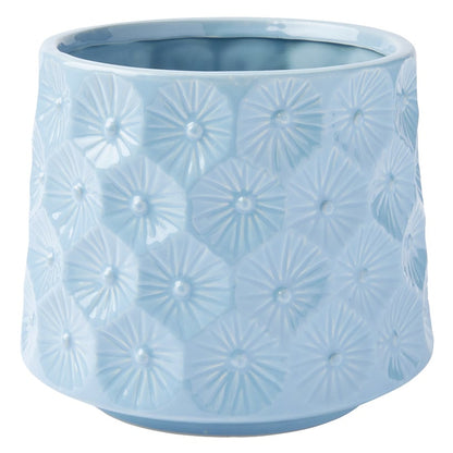 Textured Floral Planters