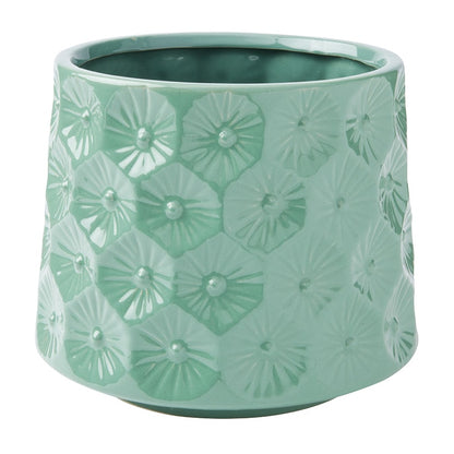 Textured Floral Planters