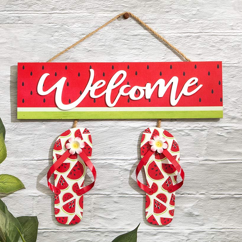 Themed Flip Flop Welcome Signs#select-sign_watermelon