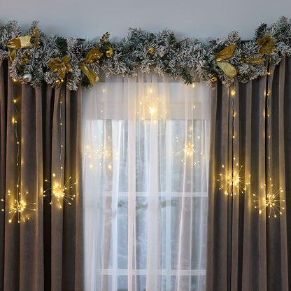 Themed Multi-Use Curtain Lights - Snowflake, Star, or Starburst