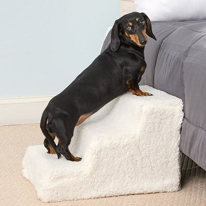 Pet Parade® Three Step Stairs Dog and Cat Easy Access To Beds Couch
