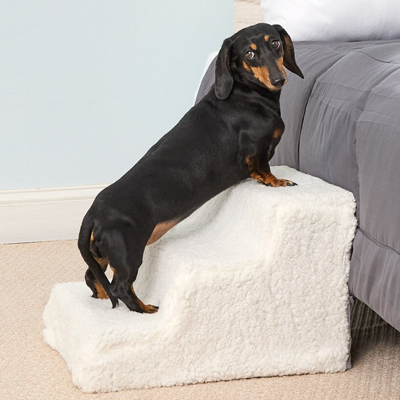 Pet Parade® Three Step Stairs Dog and Cat Easy Access To Beds Couch