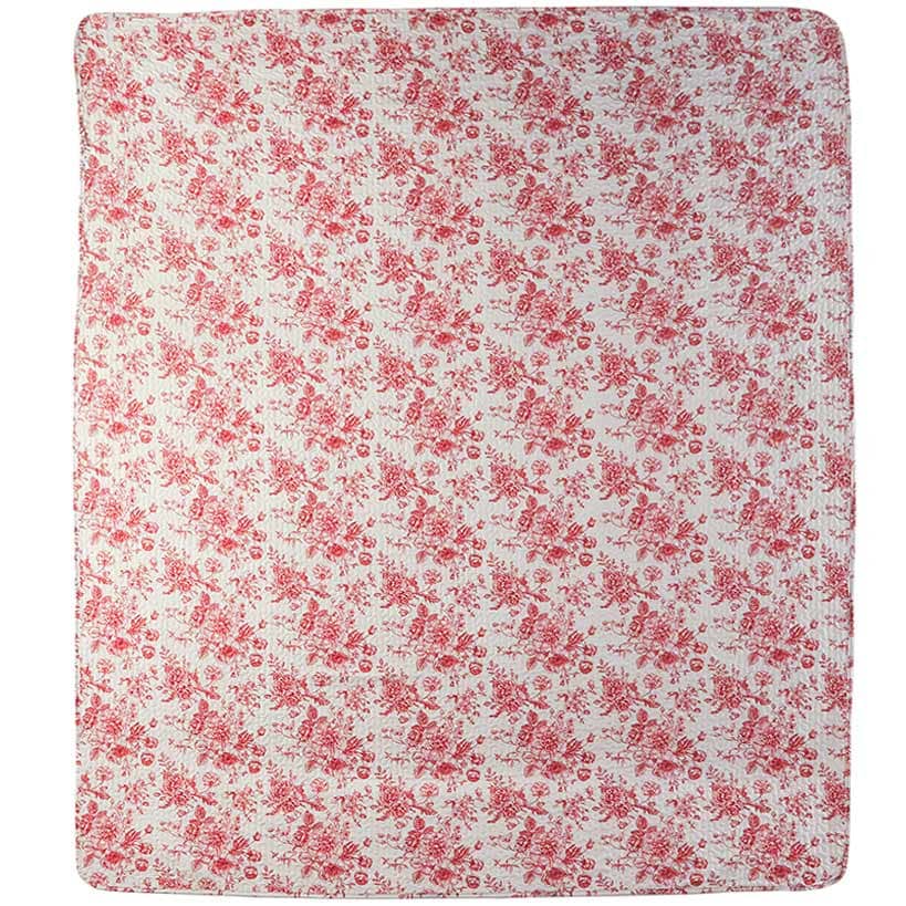 Toile Garden Quilted Sham