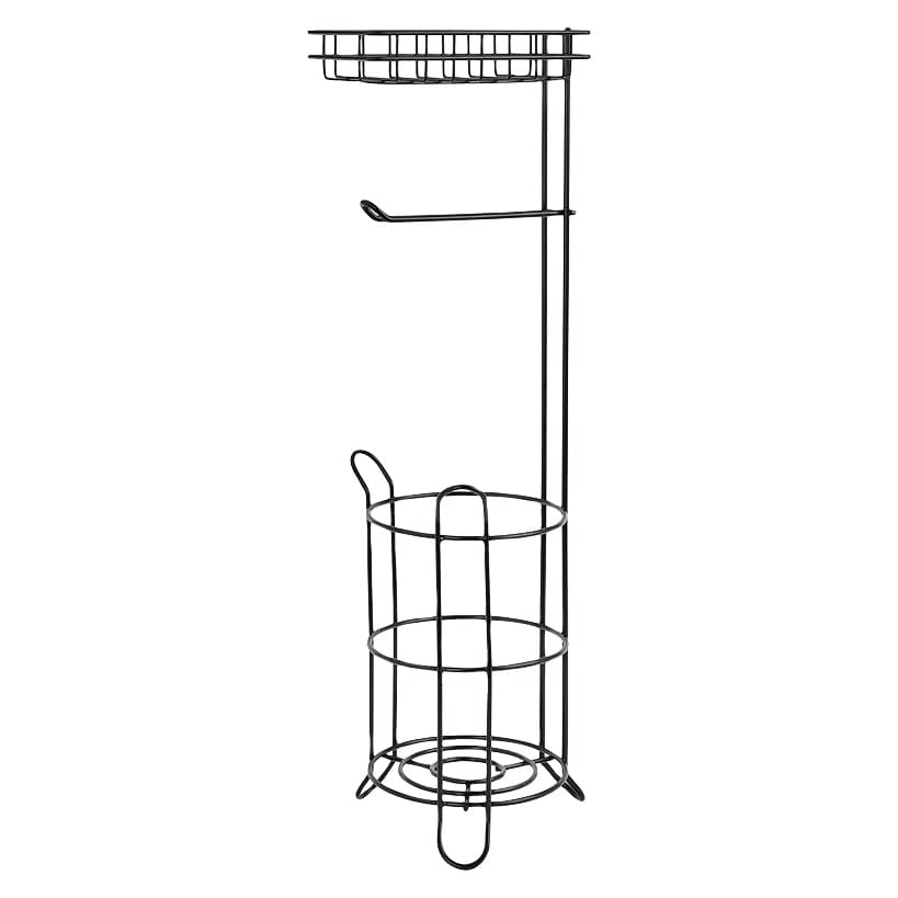 Vertical Toilet Paper Holder with Storage