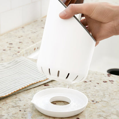 Kitchen Utensil Holder with Drip Tray