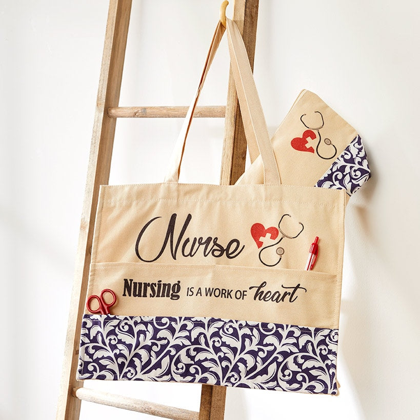 Nurse, Hair Stylist, Teacher Occupational Tote Bag and Pouch#select-tote_nurse