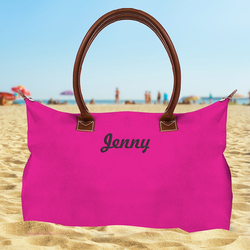 Personalized Travel Tote#select-color_hot-pink