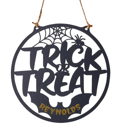 Personalized Halloween Trick-Or-Treat Door Hanger
