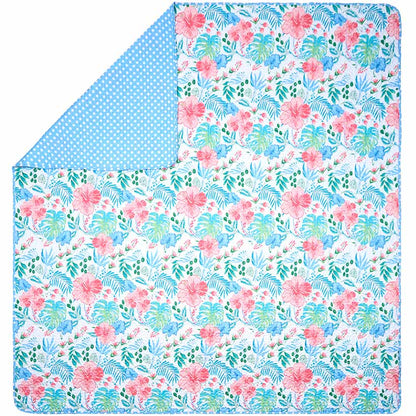 Tropical Garden Full/Queen or King Quilt, Sham, Decorative Pillow