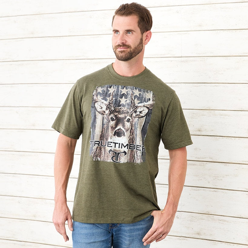 True Timber Americana Men's Short Sleeve Graphic T-Shirt