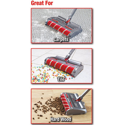 Turbo Sweeper Powerful Cordless And Self-Cleaning For Floors And Carpets