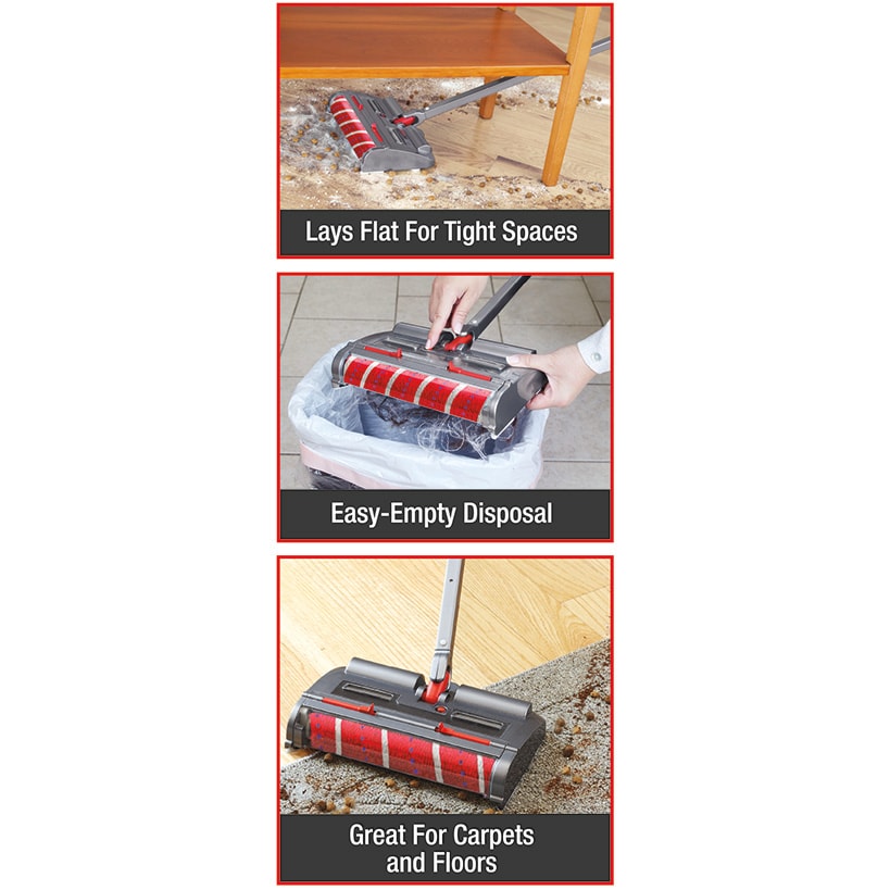 Turbo Sweeper Powerful Cordless And Self-Cleaning For Floors And Carpets