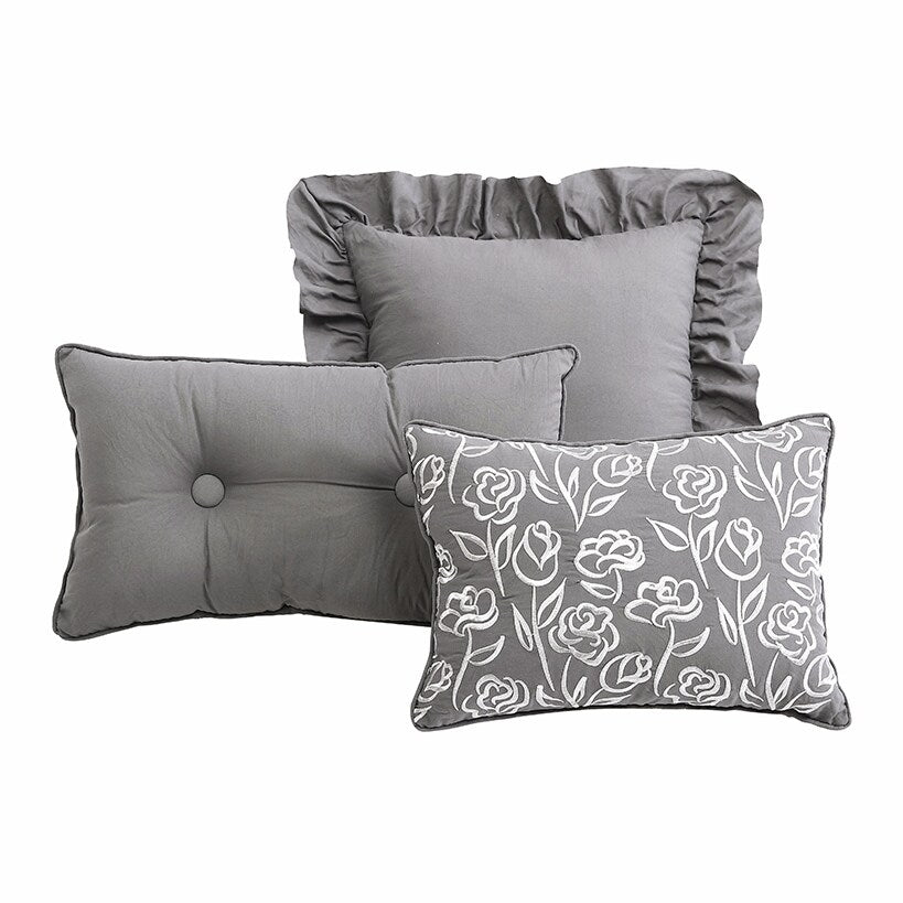 Davina Enzyme Wash Ruffled Comforter Sets