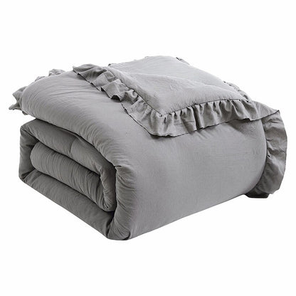 Davina Enzyme Wash Ruffled Comforter Sets