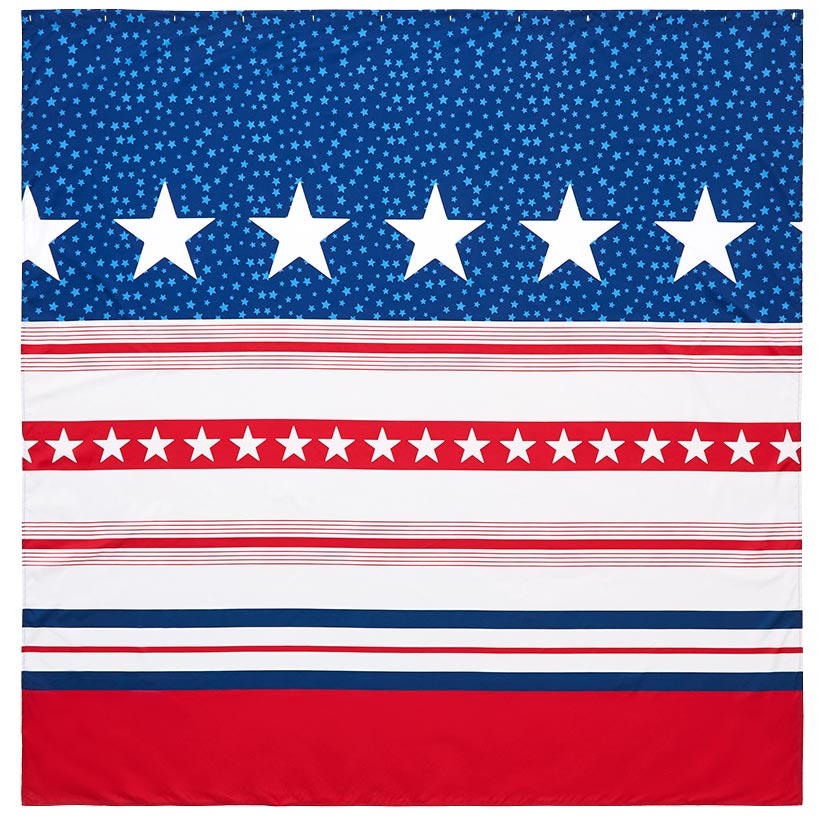 USA Striped Shower Curtain