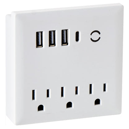 USB And Outlet Adapter With Phone Holder - Ultimate Charging Hub