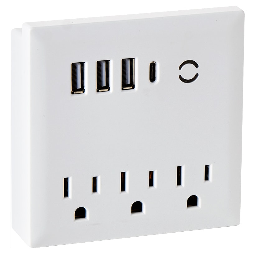 USB And Outlet Adapter With Phone Holder - Ultimate Charging Hub