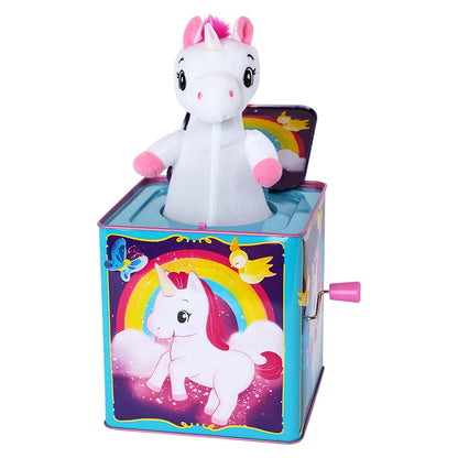 Schylling Unicorn Jack-In-The Box Pop and Glow