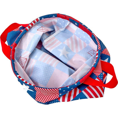 United States of Plaid American Flag Laundry Hamper