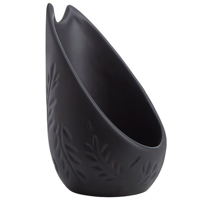 Embossed Kitchen Upright Spoon Rest Decorative Utensil Holder