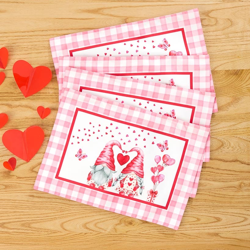 Valentine's Day Gnome Table Runner or Set of 4 Placemats#select-item_set-of-4-placemats
