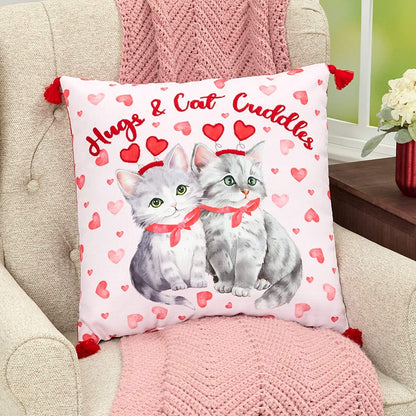 Valentine's Day Embroidered or Shaped Decorative Pillow