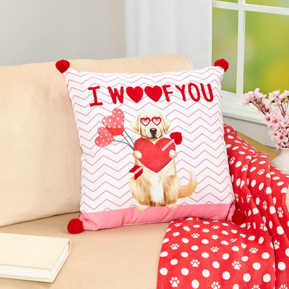 Valentine's Day Embroidered or Shaped Decorative Pillow