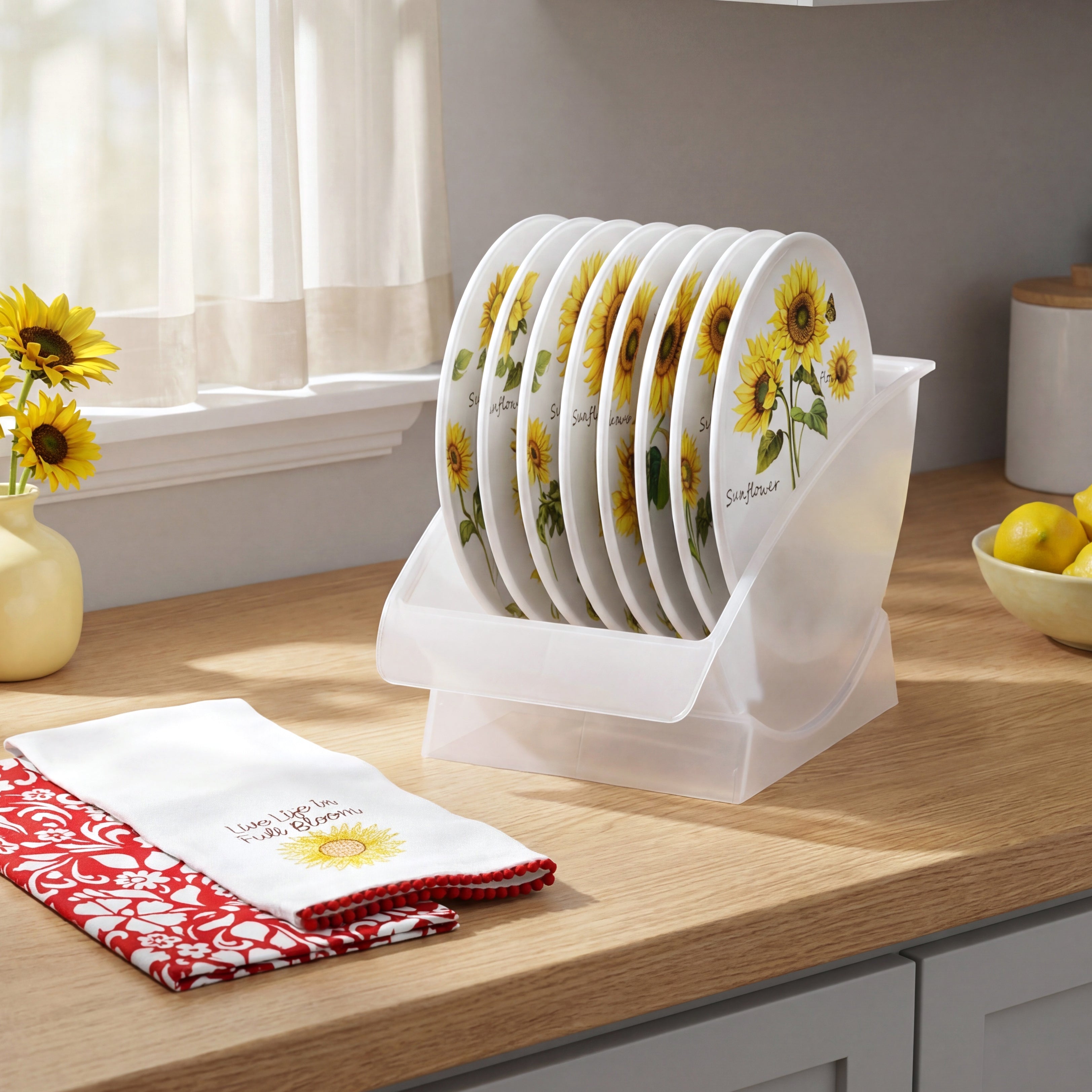 Vertical Salad Plate Rack
