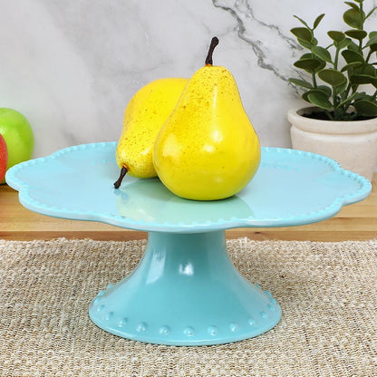 Vintage Beaded Melamine 10" Decorative Cupcake or Cake Stand