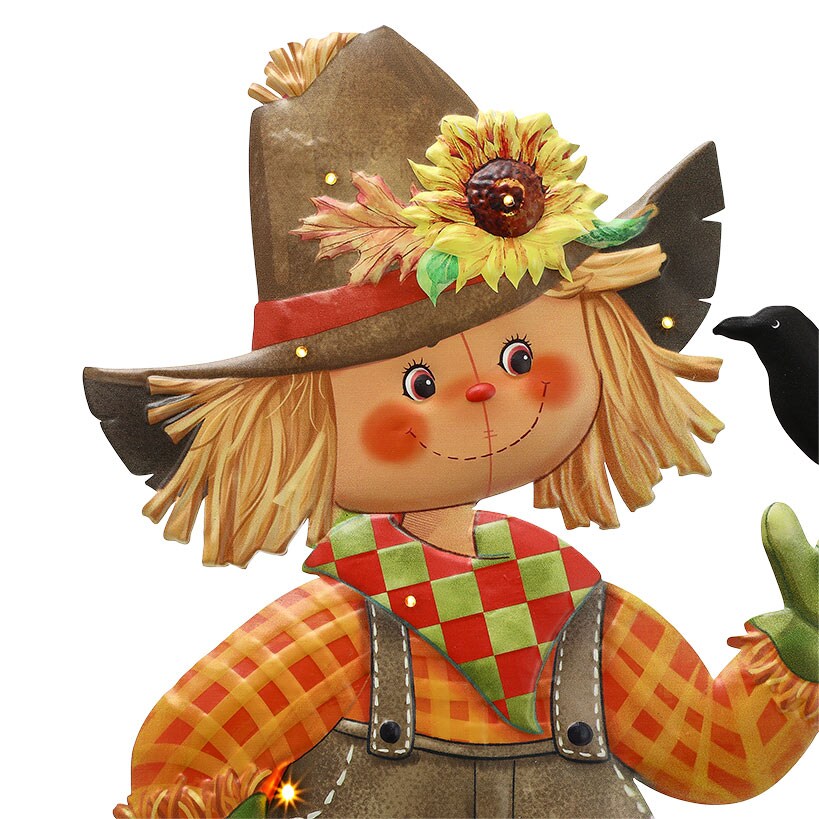 Halloween Lighted Standing Witch or Scarecrow Greeter#select-greeter_scarecrow