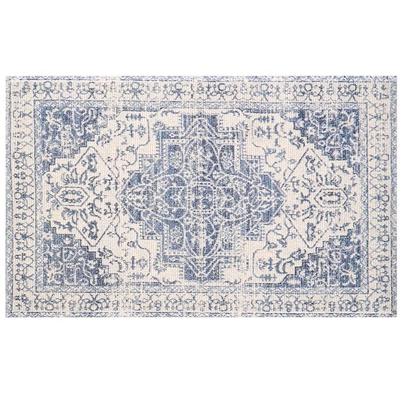 Vintage Medallion Washable Area Rug Accent Rug or Runner Rug
