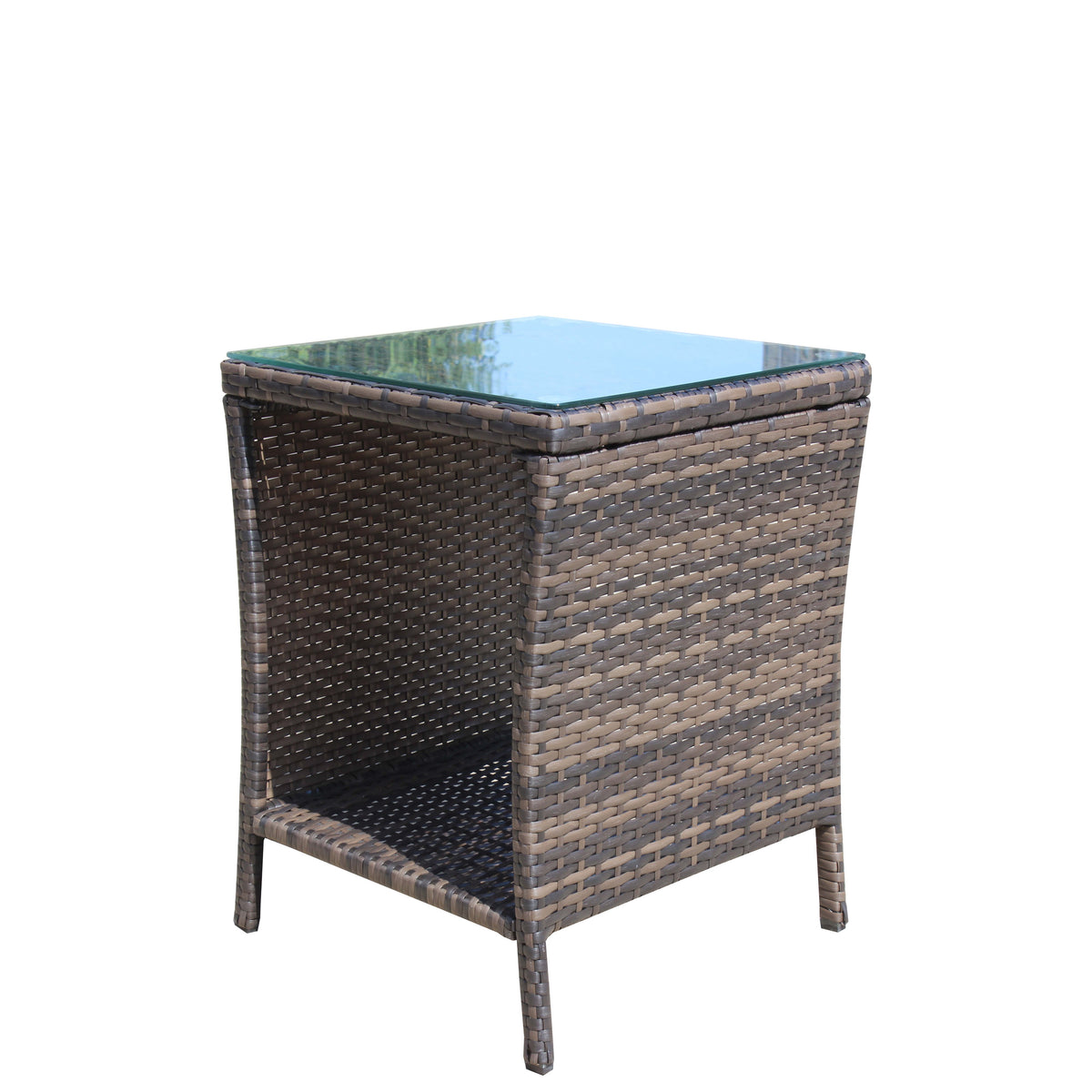 Outdoor patio Furniture 1 Coffee Table with clear tempered glass - image 15