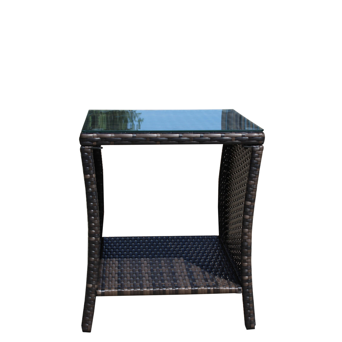 Outdoor patio Furniture 1 Coffee Table with clear tempered glass - image 17