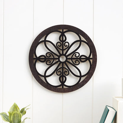 Scrolled Wall Medallion Elegant Metal Wall Art Decor