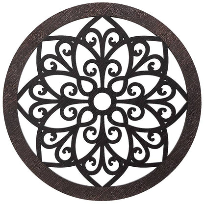 Scrolled Wall Medallion Elegant Metal Wall Art Decor