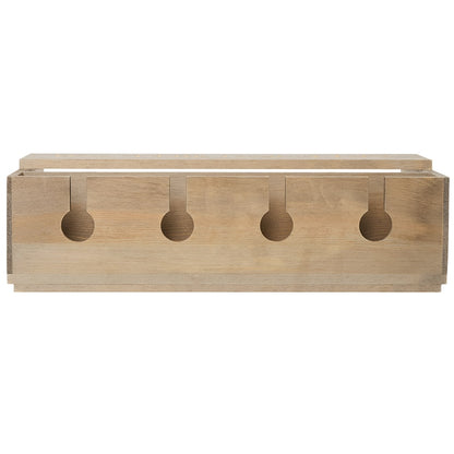 Wine Rack with Wine Glass Storage, Wall-Mounted