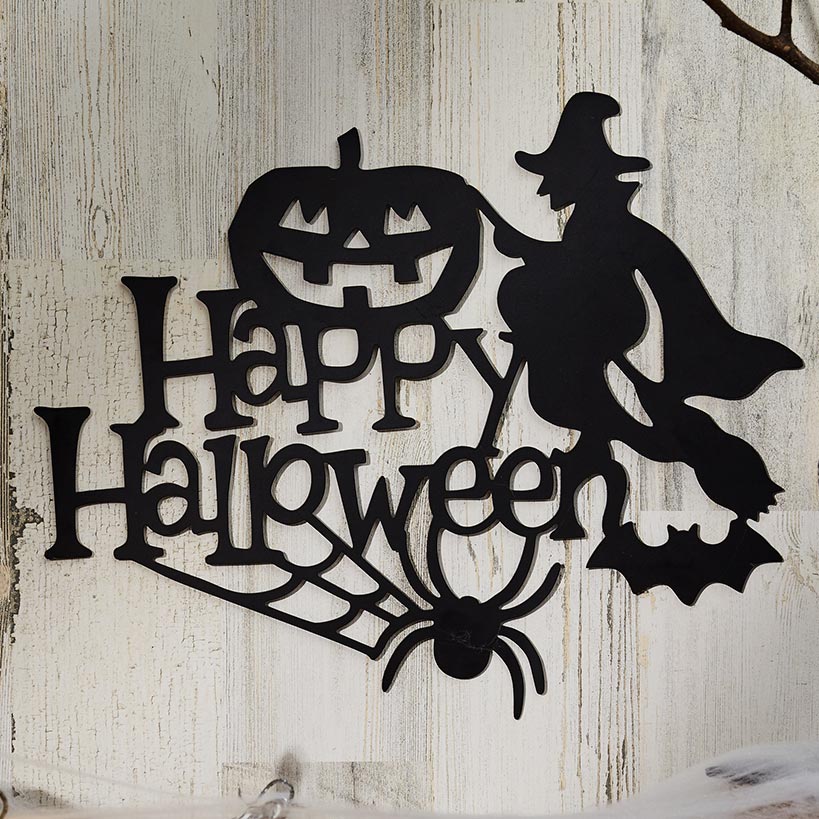Wall Silhouette Halloween Signs
