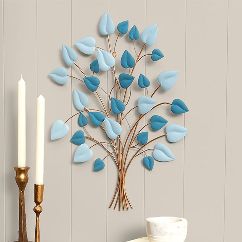 Decorative Metal Wall Tree Décor - Blue/Green, Copper, or Mauve#select-color_blue/green
