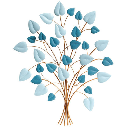 Decorative Metal Wall Tree Décor - Blue/Green, Copper, or Mauve