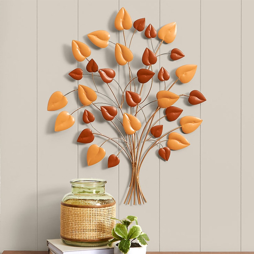 Decorative Metal Wall Tree Décor - Blue/Green, Copper, or Mauve#select-color_copper