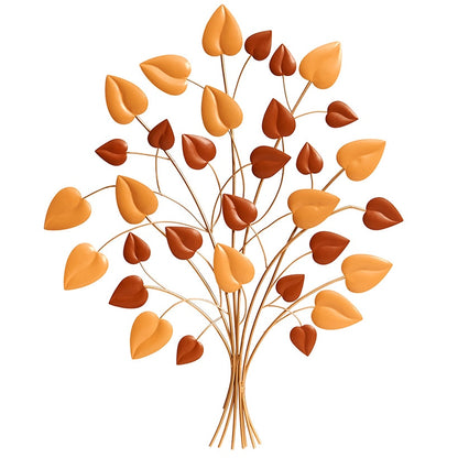Decorative Metal Wall Tree Décor - Blue/Green, Copper, or Mauve